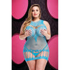 X-Gen Products Lapdance Racerback Mini Dress Blue Q/S - Plus Size Naughty Role Play Lingerie for Women - Adult Naughty Store