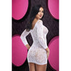 Introducing the Lapdance Lace Off The Shoulder Mini Dress in White, Model O/S, for Women's Bachelorette Parties, Lingerie, and Naughty Role Play - X-Gen Products O/S 2024 - Adult Naughty Store