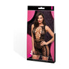 Lapdance Mini Dress Black O/S - Seductive Fishnet & Lace Chemise for Women - Adult Naughty Store