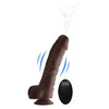 Loadz 8.5in Vibrating Dildo Squirting Dark