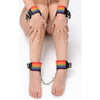 XR Brands Master Series Kinky Pride Rainbow Bondage Set - Model KS-2021 - Unisex BDSM Restraint Kit for Colorful Pleasure - Adult Naughty Store