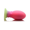 XR Brands Creature Cocks Xeno Egg Glow-In-The-Dark Silicone Egg - Model XE-001 - Unisex - Vaginal and Anal Pleasure - Pink/Purple/Green