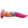 XR Brands Creature Cocks Unicorn Kiss Glow In The Dark Tongue Silicone Dildo - Model XRC-UKG-001 - For All Genders - Deep Pleasure - Rainbow - Adult Naughty Store