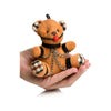 Master Series Gagged Teddy Bear Keychain - Petite Bondage Toy for Playful Pleasures - Model XRBT-2023 - Unisex - Playful Pleasures - Burnt Orange - Adult Naughty Store