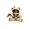 Master Series BDSM Teddy Bear Keychain - Model XRB-TBKC01 - Unisex Bondage Toy for Kinky Pleasure - Light Peach - Adult Naughty Store