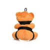 Master Series Bound Teddy Bear Keychain - XR Brands | BDSM Bondage Bear Toy | Model: MSBTKC-2023 | Unisex | Sensual Pleasure Accessory | Burnt Orange - Adult Naughty Store