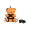 Master Series Bound Teddy Bear Keychain - XR Brands | BDSM Bondage Bear Toy | Model: MSBTKC-2023 | Unisex | Sensual Pleasure Accessory | Burnt Orange - Adult Naughty Store