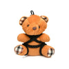 Master Series Bound Teddy Bear Keychain - XR Brands | BDSM Bondage Bear Toy | Model: MSBTKC-2023 | Unisex | Sensual Pleasure Accessory | Burnt Orange - Adult Naughty Store