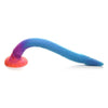 XR Brands Creature Cocks Makara Glow In The Dark Silicone Snake Dildo - Model MKR-16, Unisex Anal Pleasure Toy, Purple/Blue - Adult Naughty Store