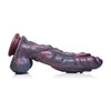 XR Brands Creature Cocks Hydra Sea Monster Silicone Dildo - Model HSD-10 - Unisex - Multi-Pleasure - Dark Blue/Red/Purple - Adult Naughty Store