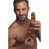 XR Brands Creature Cocks Sabertooth Tiger Silicone Dildo - Model ST-500 - Unleash Your Primal Desires with this Sensational Orange and Black Camo Pleasure Toy for All Genders - Adult Naughty Store