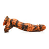 XR Brands Creature Cocks Sabertooth Tiger Silicone Dildo - Model ST-500 - Unleash Your Primal Desires with this Sensational Orange and Black Camo Pleasure Toy for All Genders - Adult Naughty Store