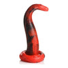 XR Brands Creature Cocks King Cobra Silicone Dildo - Model KC-3000 - Unisex Pleasure Toy for Intense Stimulation - Red and Black - Adult Naughty Store