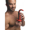 XR Brands Creature Cocks King Cobra Silicone Dildo - Model KC-3000 - Unisex Pleasure Toy for Intense Stimulation - Red and Black - Adult Naughty Store