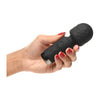 XR Brands Bang! 10X Mini Silicone Massage Wand Black - Powerful Mini Wand Vibrator for Both Men and Women, Perfect for Travel and Intimate Pleasure - Adult Naughty Store