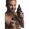 XR Brands Master Series AP-3000 Ass Puffer Nubbed Inflatable Anal Plug - Unleash Sensual Delights for All Genders - Explore Intense Pleasure in the Depths - Midnight Black