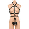 XR Brands Strict Female Body Harness L/XL - Sensual Pleasure Enhancer for Women - Model 1234 - Black - Adult Naughty Store