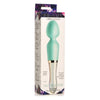 Prism Vibra-Glass 10X Turquoise Dual-Ended Silicone and Glass Wand - Model XRB-1376 - Unisex Pleasure Toy for Sensational Stimulation - Adult Naughty Store