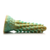 XR Brands Creature Cocks Stegosaurus Spiky Reptile Dildo - Model XRCR-2021 | Unisex | G-Spot/P-Spot Stimulation | Iridescent Green - Adult Naughty Store