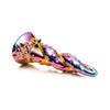 XR Brands Creature Cocks Enchantress Rainbow Glass Dildo - Kraken Model XR2000 - Unisex Anal and Vaginal Pleasure - Rainbow - Adult Naughty Store