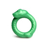 XR Brands Creature Cocks Serpentine Jade Silicone Cock Ring - Model: Jungle Serpent JM-01 - Unisex Stimulation Toy - Green - Adult Naughty Store