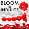 XR Brands Bloomgasm Rose Twirl 10X Rotating & Vibrating Silicone Anal Beads (Model Name: Rose Twirl, Gender: Unisex, Colour: Red)
