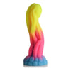 XR Brands Creature Cocks Tenta-Glow Glow-In-The-Dark Silicone Tentacle Dildo Model 072 for Both Genders, Stimulates P-Spot and G-Spot, Blue-Green-Orange Glow - Adult Naughty Store