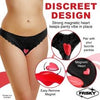 Frisky Love Connection Silicone Panty Vibe with Remote - Model XR Brands FC-1002 - Unisex Vulva Stimulation - Red
