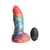 XR Brands Creative Cocks Rainbow Phoenix Vibrating Silicone Dildo - Model RD-2047 - Unisex G-Spot Stimulator in Vibrant Rainbow