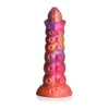 XR Brands Creature Cocks Nymphoid Ovipositor Silicone Dildo - Model F43 - Unisex Fantasy Alien Pleasure Toy in Sunset Colours - Adult Naughty Store