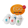 Introducing the Tenga Egg Series Lovers Pack Male Masturbators: The Ultimate Pleasure Experience for Men in Sensational Heart-Shaped Inner Textures - Model EGG-LOV-001 - For Mind-Blowing Stimulation of the Penis - Incredibly Satisfying Pleasure - Red