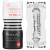 TENGA Dual Sensation Cup - Revolutionary Two-in-One Pleasure Experience for Men - Model DS-100 - Intense Stimulation for Both Sweet and Bitter Sensations - Red and Silver