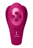 Yoko - Triple Action Vibrator Dual Prongs with Clitoral Pulse Wave - Pink