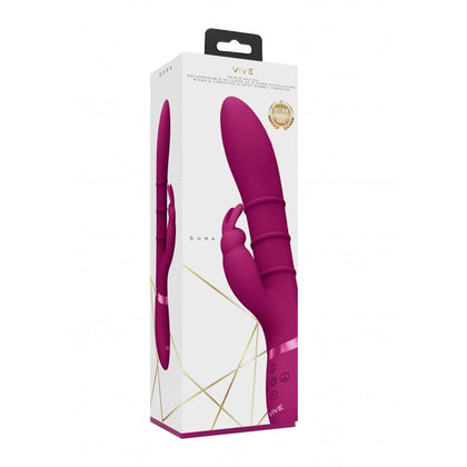 Sora - Up & Down Stimulating Rings, Vibrating G-Spot Rabbit - Pink