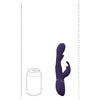 VIVE - Mika - Rechargeable Triple Motor - Vibrating Rabbit With Innovative G-Spot Flapping Stimulator - Purple