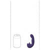 VIVE Yumi Rechargeable Triple Motor G-Spot Vibrator with Flickering Tongue - Purple