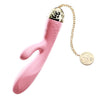 Introducing the Zalo Rosalie Royal Blue Dual Motor Rabbit Vibrator - Model RRV-5000: The Ultimate Pleasure for Her