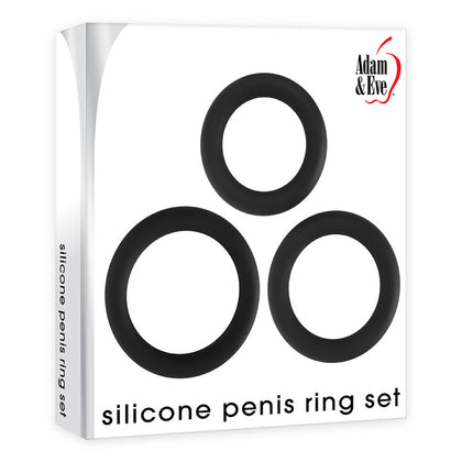 Adam & Eve Ultimate Pleasure Silicone Penis Ring Set - Adult Naughty Store