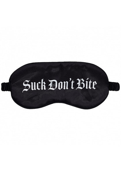 Ouch! - Suck Don't Bite - Printed Mask - Satin - Black