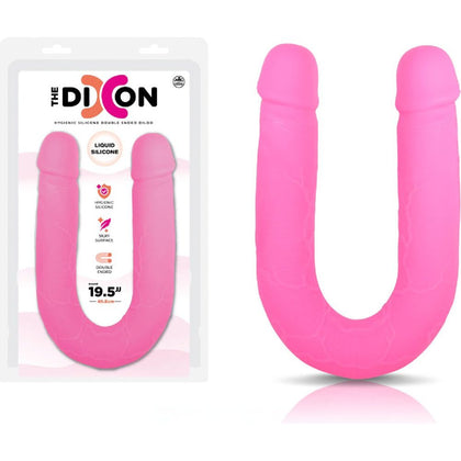 Dixon Silicone Double Dong D-50 Pink: Luxury Liquid Silicone Dildo for Double Penetration Pleasure - Suitable for All Genders 🌸