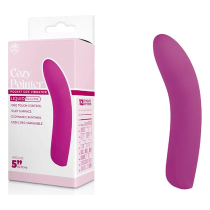 Pointer Mini Vibrator 12.7 Pink - USB Rechargeable Pink 12.7 Mini Vibrator for Women - Cozy Pointer