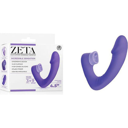 Zeta Duo Motor Wearable Vibrator: CharaTech G-spot Clitoral Stimulator - Model ZD001 - Women's Pleasure - Purple