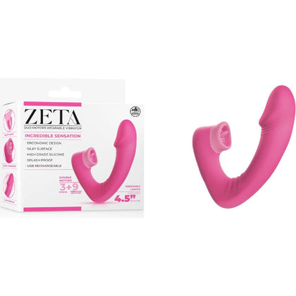 Zeta Duo Wearable Vibrator | Model: 11.4 cm Pink G-spot & Clitoral Stimulator | Female Pleasure Toy