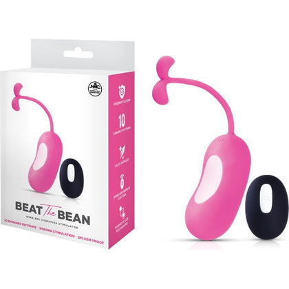 Luxatron Pink Beat The Bean Vibrating Egg, Model BTB-01, Unisex Pleasure Toy, Wireless Remote, Splashproof