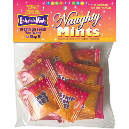 Seductive Kisses Naughty Mints - Bulk Bag of 25 Party Packs - Adult Naughty Store