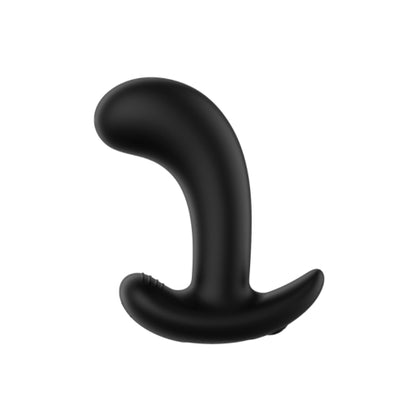 Midnight Intensity - Curved Vibrating Plug in Sleek Black - Adult Naughty Store