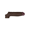 Introducing Luxe Sensations FlexiSkin™ Liquid Silicone Realistic Men's Shaft Sheath Model F2 - Enhancing Intimate Pleasure in Pine Green - Adult Naughty Store