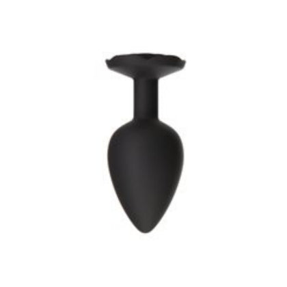 Roses Tilâ€™ Dawn â€“ Silicone Anal Plug - Large - Black - Adult Naughty Store