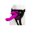 Passion's Embrace: Purple Ecstasy Rechargeable Vibrating Strap-On Kit - Adult Naughty Store