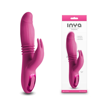 INYA Thrusting Rabbit Vibrator - Passion Pink - For Her - G-Spot Stimulation